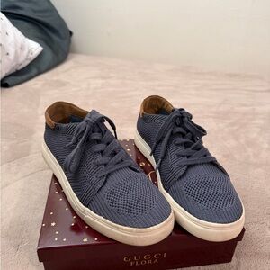 Lucky Brand Dark Gray Knit Sneakers